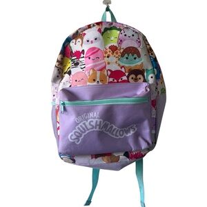 Squishmallow- Kid’s 14” Backpack Lavender and Blue